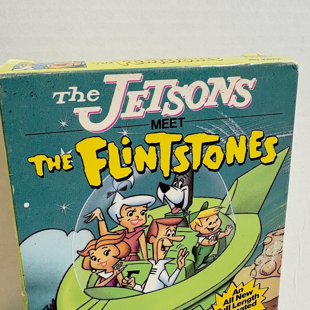 The Jetsons Meet The Flintstones 1989 VHS w/ Slip Sleeve Hanna-Barbera - Picture 2 of 14